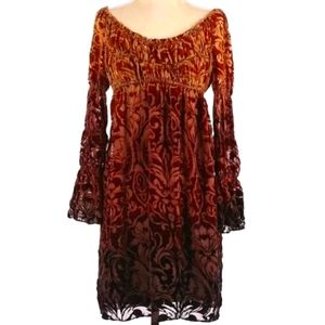 Muse Boston Proper Ombre Babydoll Mini Dress Sz 8